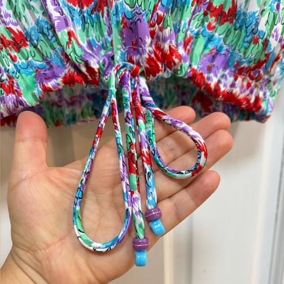 Vintage Multicolor Floral Blouse - Picture 4 of 9